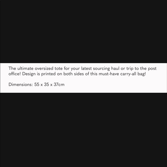 Oversized Double Handle Tote - Picture 10 of 11